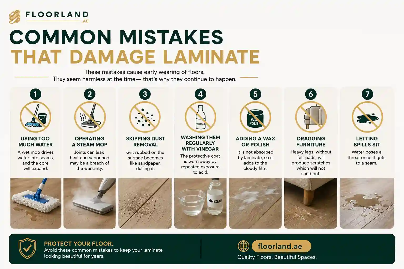 Common Mistakes That Damage Laminate