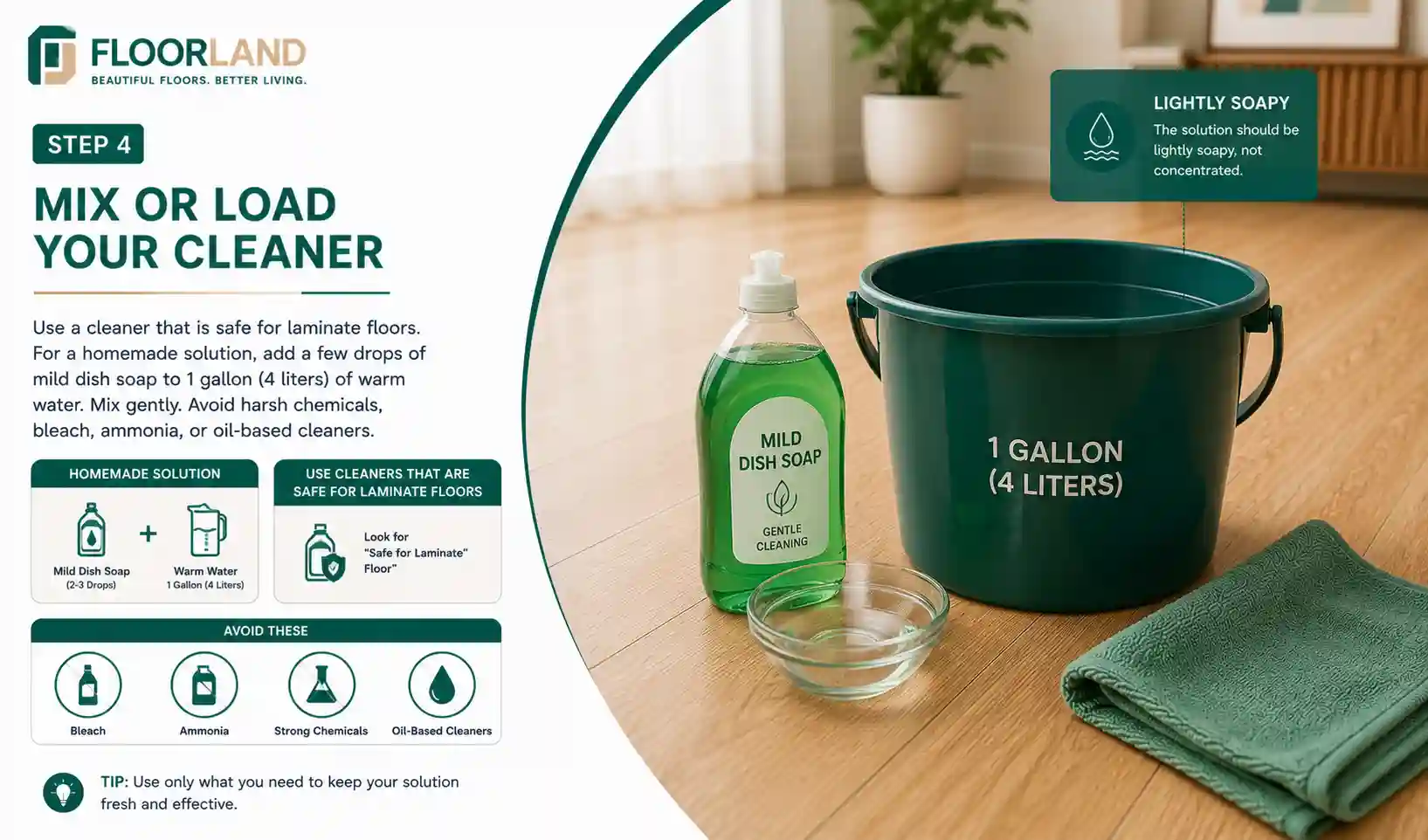 Mix or Load Your Cleaner