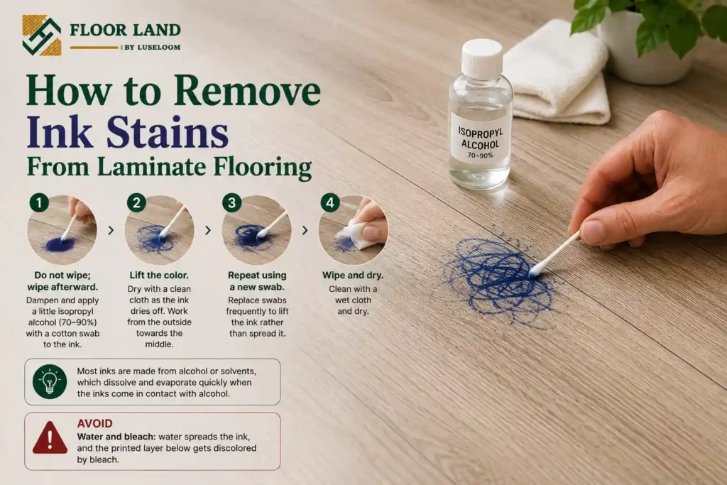6. How to Remove Ink Stains From Laminate Flooring