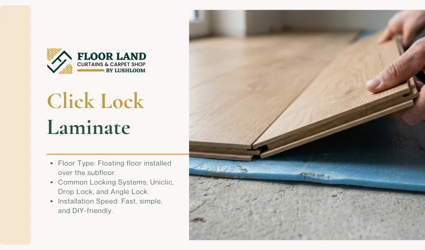 Click Lock Laminate Floor Land
