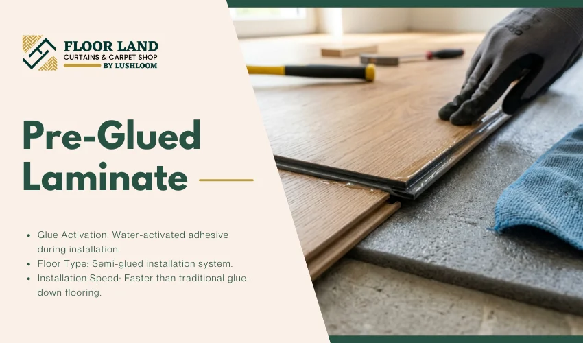 Pre-Glued Laminate - Floor Land