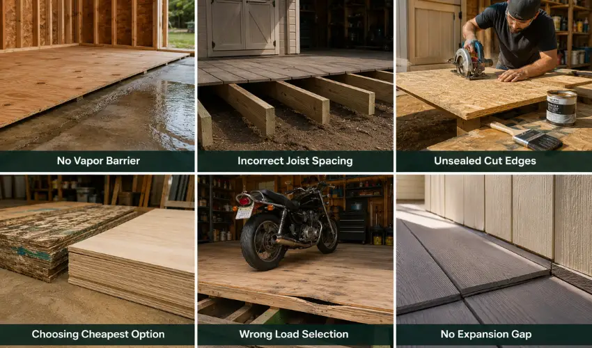 Common Shed Flooring Mistakes to Avoid