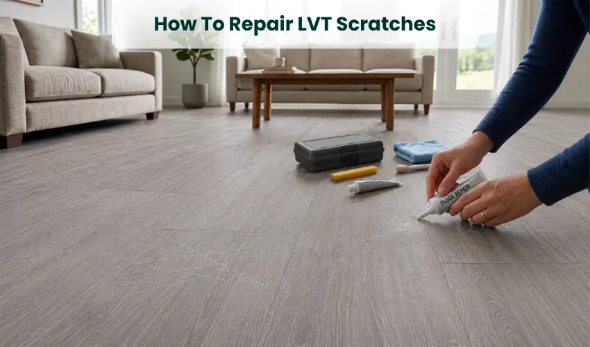 How To Repair LVT Scratches