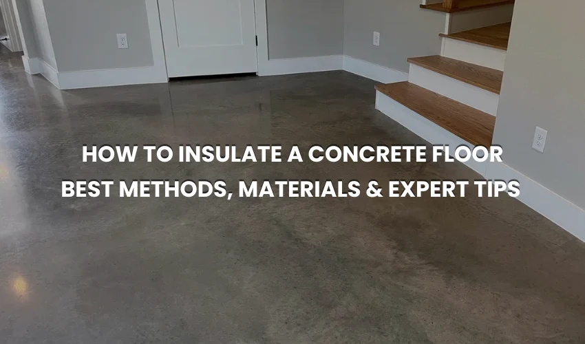 How to Insulate a Concrete Floor Best Methods, Materials & Expert Tips