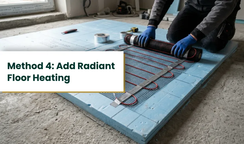 Method 4 Add Radiant Floor Heating