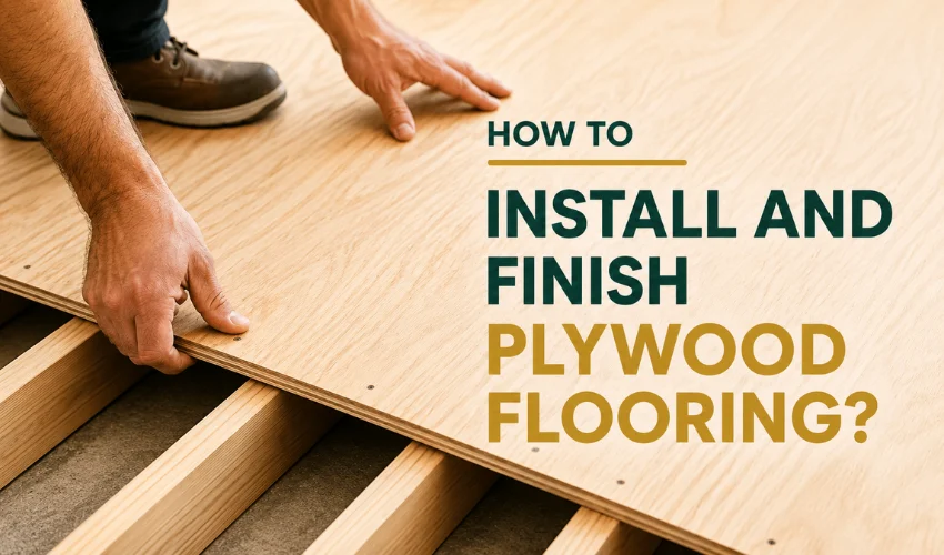 How To Install And Finish Plywood Flooring - Floor Land