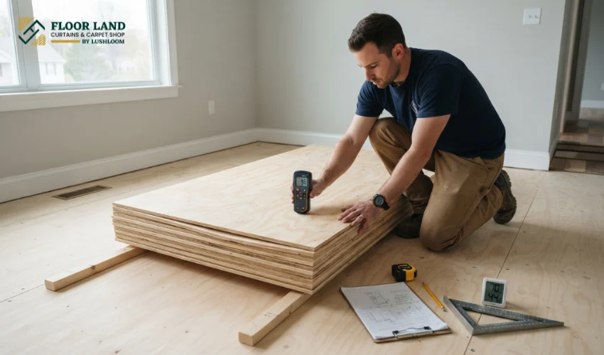 Step 2 Acclimate the Plywood Sheets