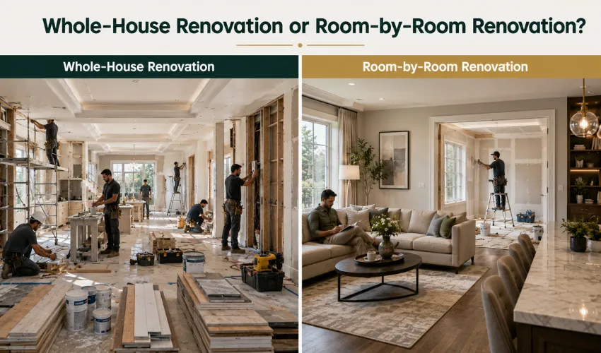 Whole-House Renovation or Room-by-Room Renovation