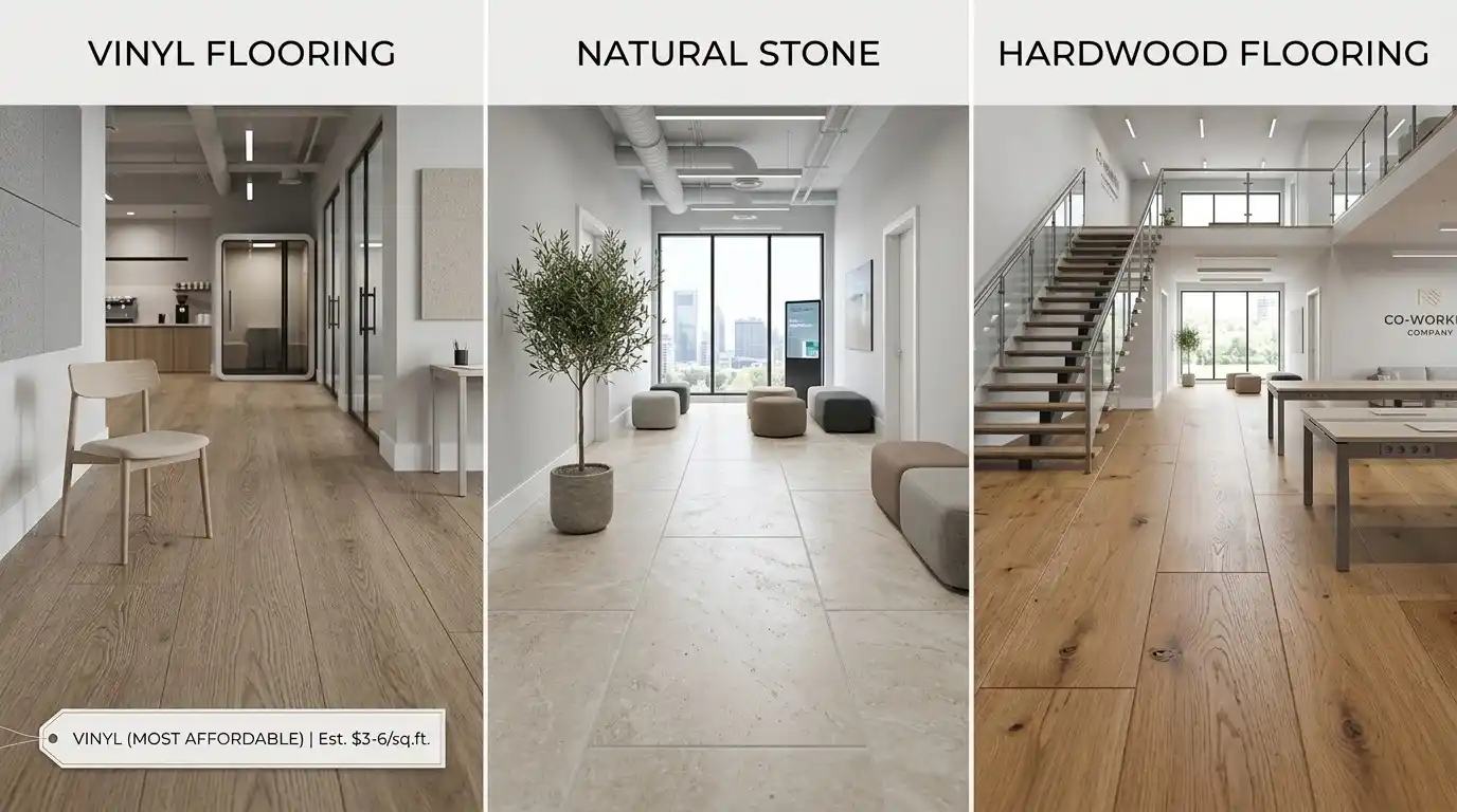 More Affordable than Natural Flooring (Stone and Hardwood)