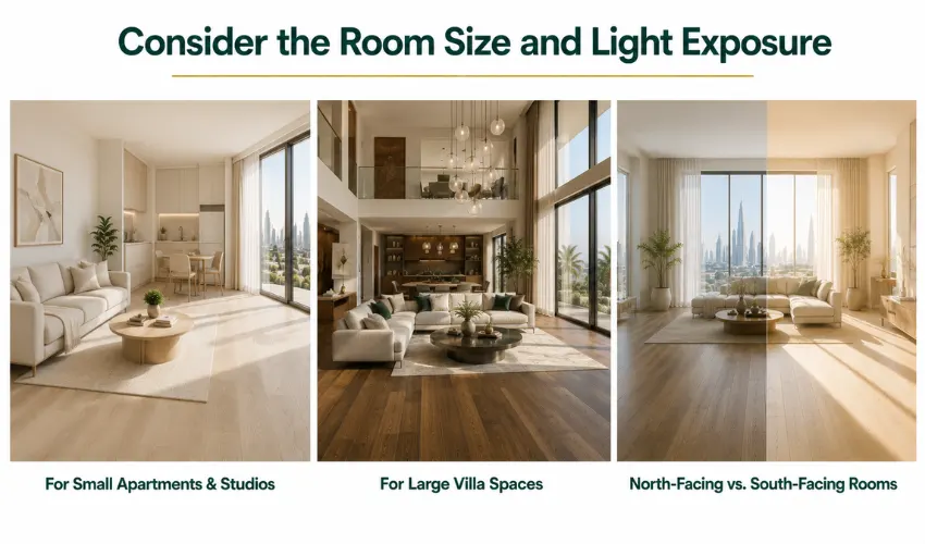 Consider the Room Size and Light Exposure