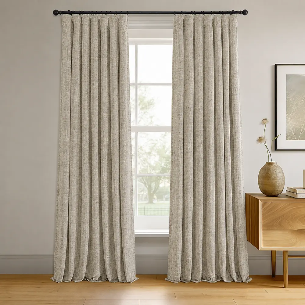 Greige Blackout Curtain