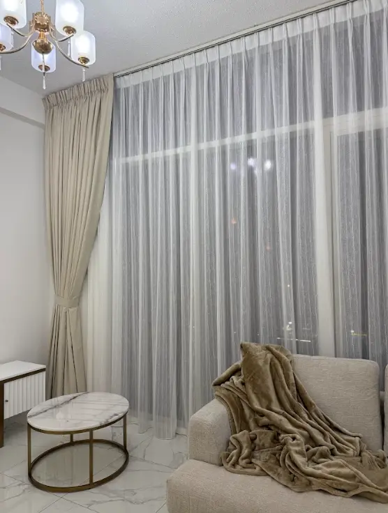 custom blackout curtains installed Dubai