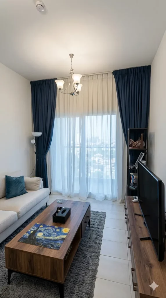 Blackout Curtains Supply And Installation Done In Home At JVC