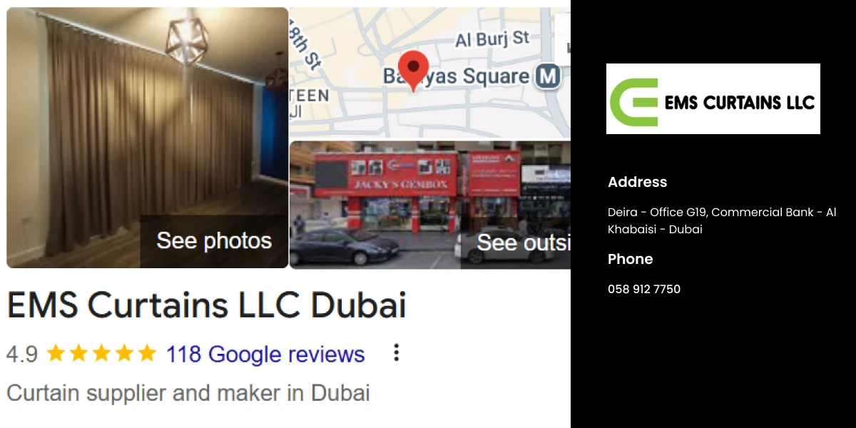 EMS Curtains LLC Shop Dubai