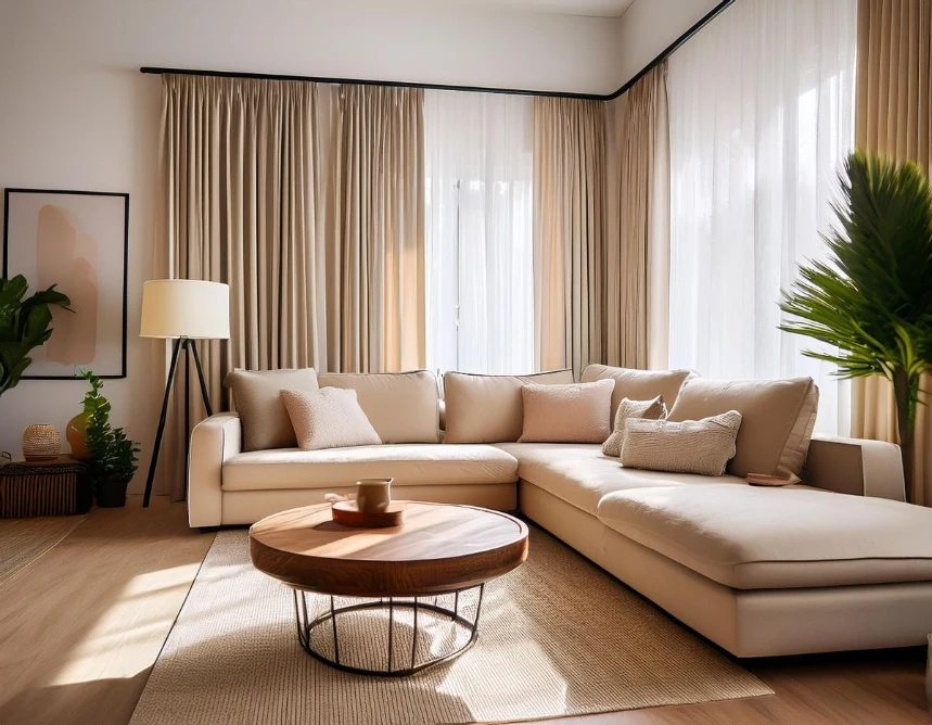 Soundproof curtains for living room dubai