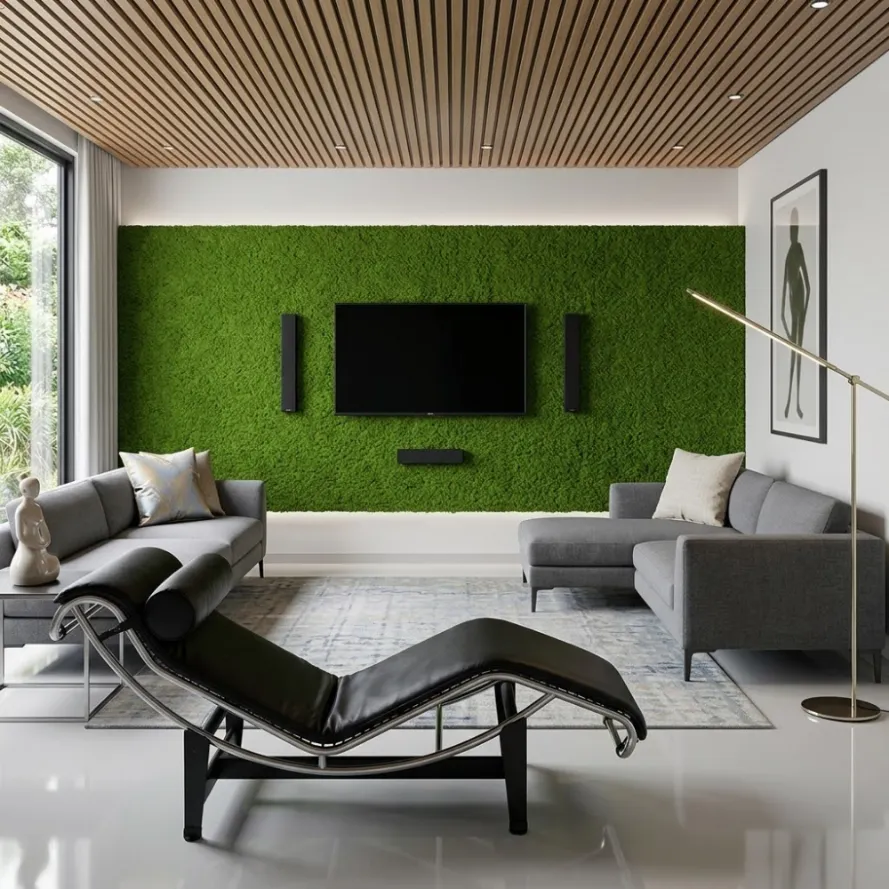 Wall Artificial Grass in Dubai Home