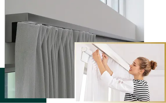 professional curtain installation in Dubai