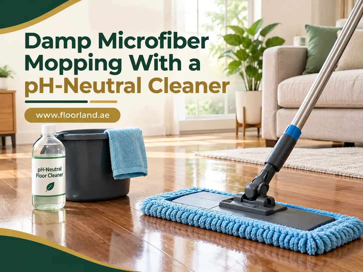 Damp Microfiber Mopping With a pH-Neutral Cleaner