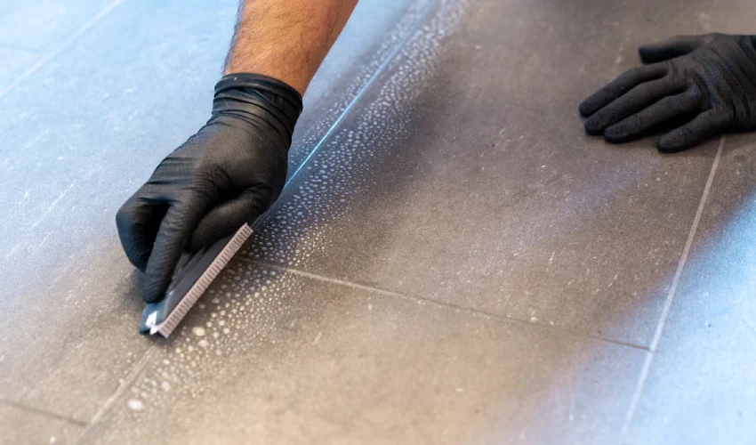 How to Clean Floor Tile Grout Without Scrubbing