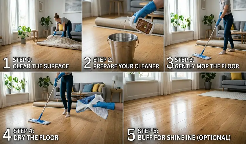 How to Clean Hardwood Floors Step by Step