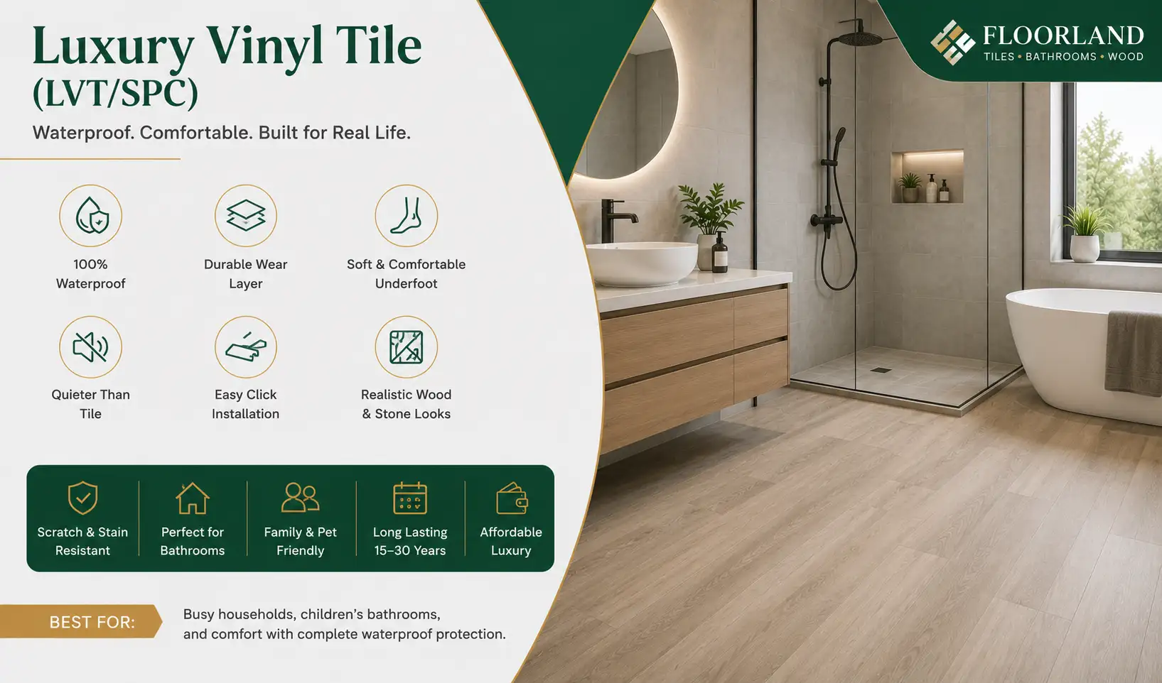 Luxury Vinyl Tile (LVT SPC)