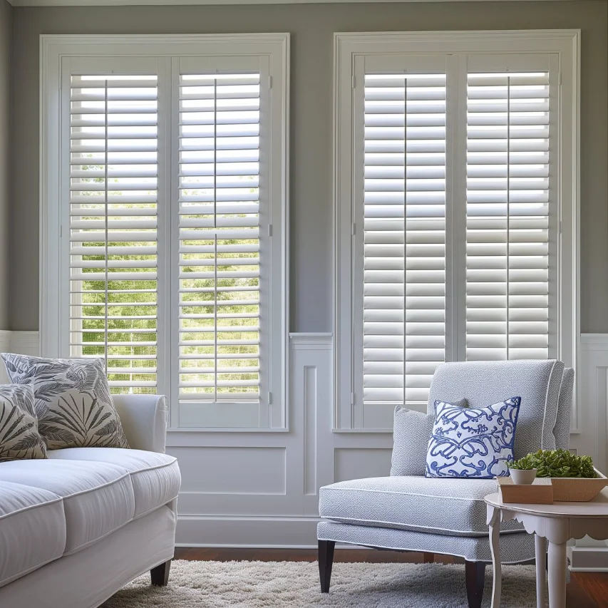 Moisture Resistant Wooden Shutters Dubai