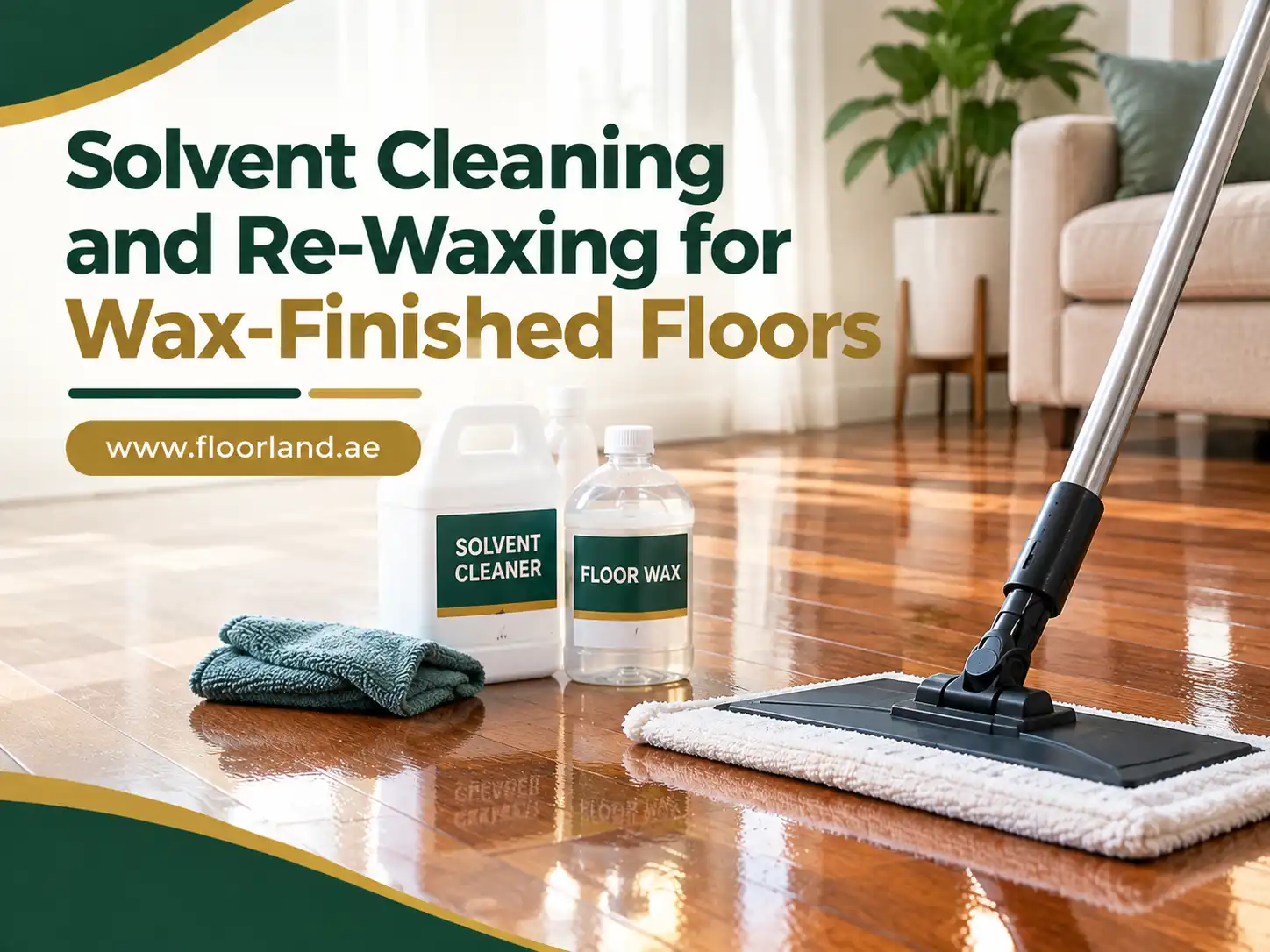 Solvent Cleaning and Re-Waxing for Wax-Finished Floors