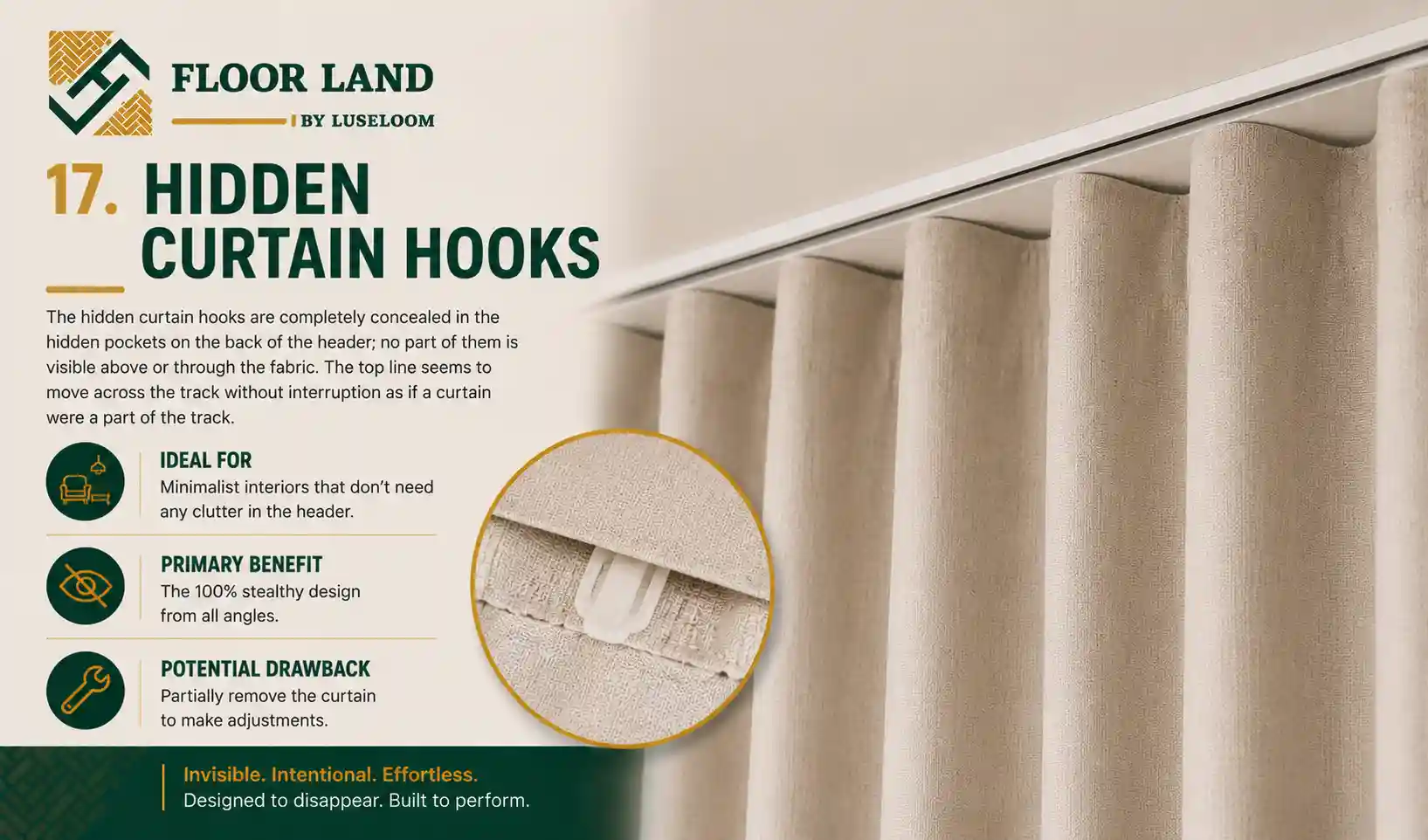 17. Hidden Curtain Hooks