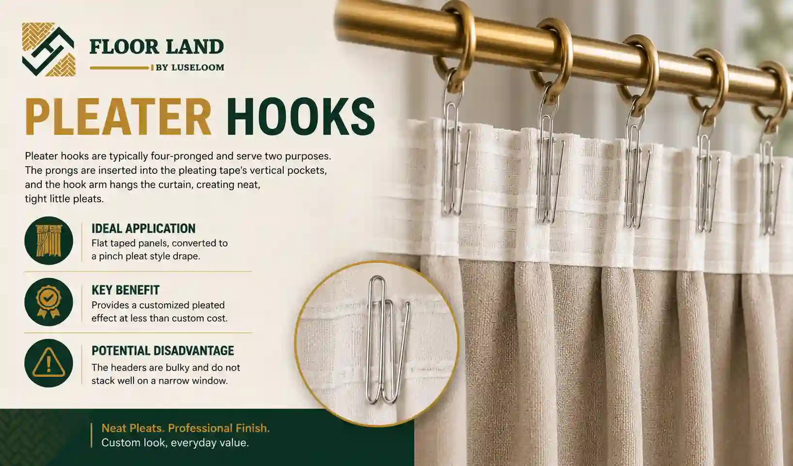 3. Pleater Hooks