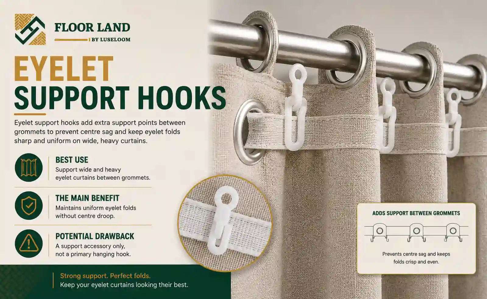 9. Eyelet Support Hooks