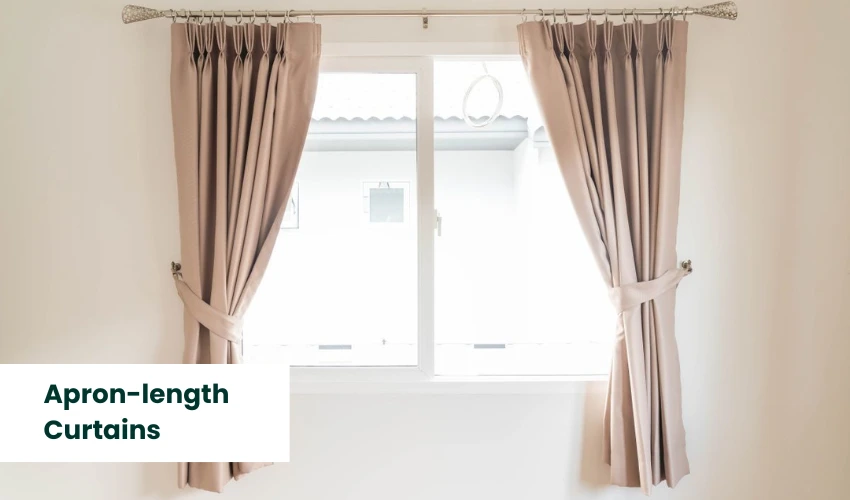 Apron-length Curtains - Floor Land