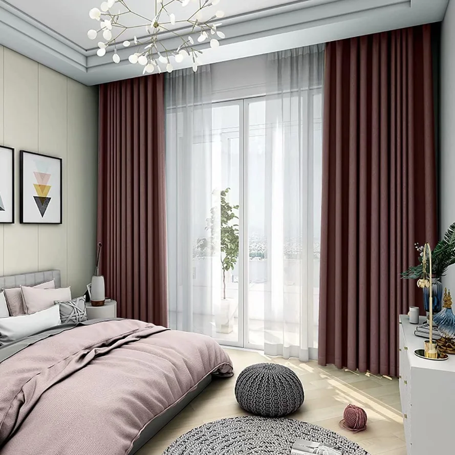 luxury blackout curtains for bedroom in dubai