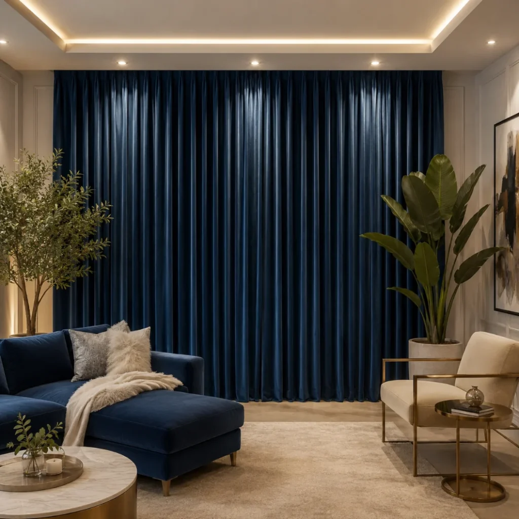 Blue Blackout Curtains