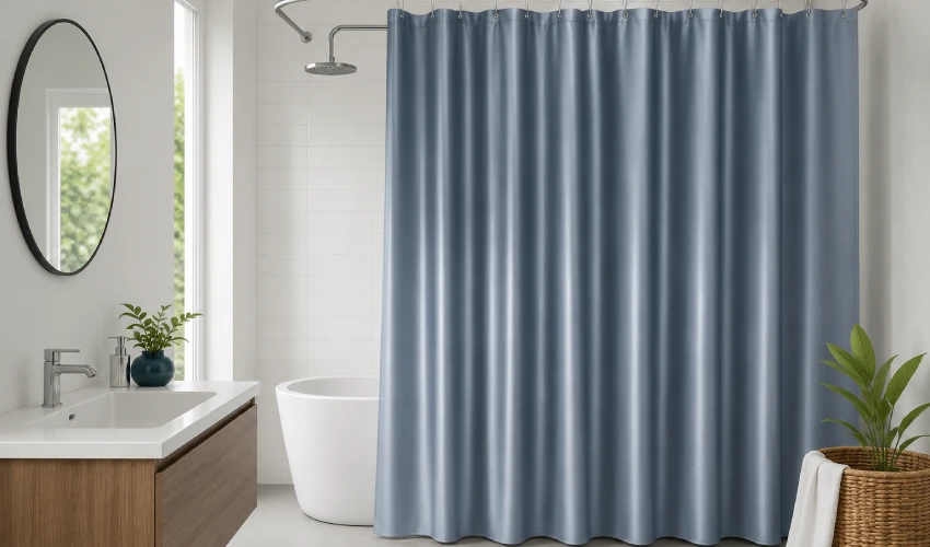 Coated Polyester Curtains shower
