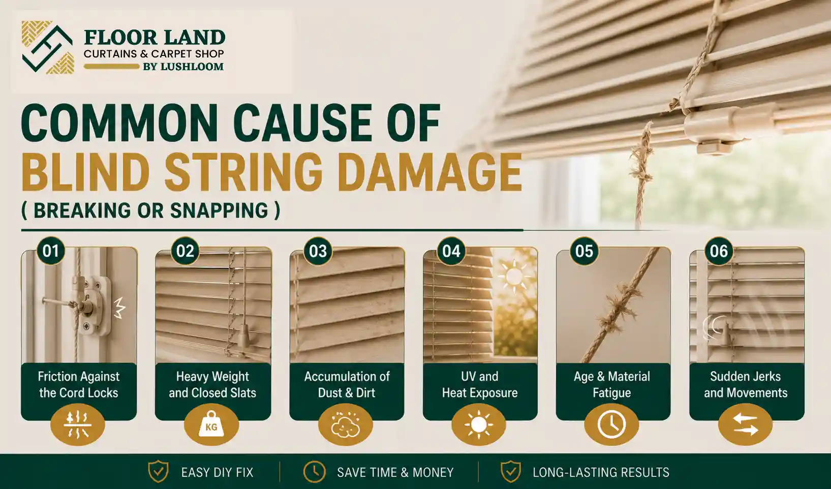 Common Cause of Blind String Damage ( Breaking or Snapping)
