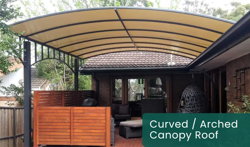 Curved Arched Canopy Roof