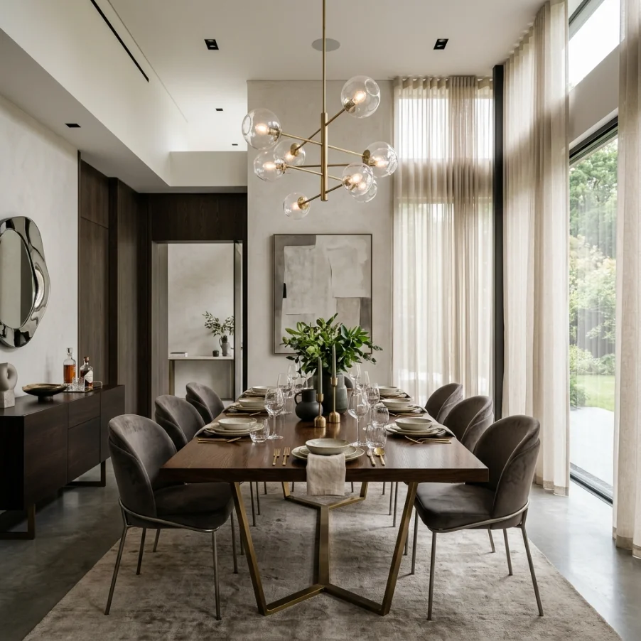 Dining Room Sheer Curtains Dubai