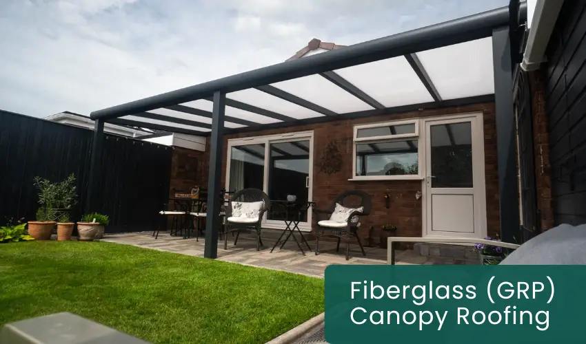 Fiberglass (GRP) Canopy Roofing