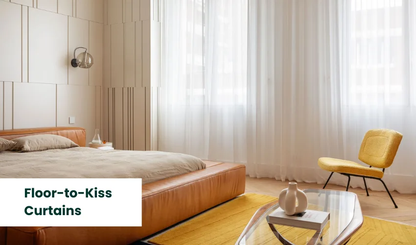 Floor-to-Kiss Curtains