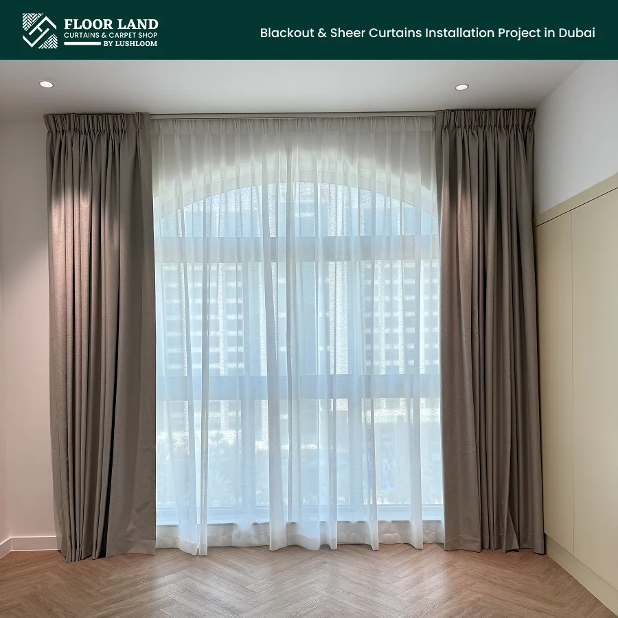 Curtain Installation in Golden Mile 5, Double Curtains