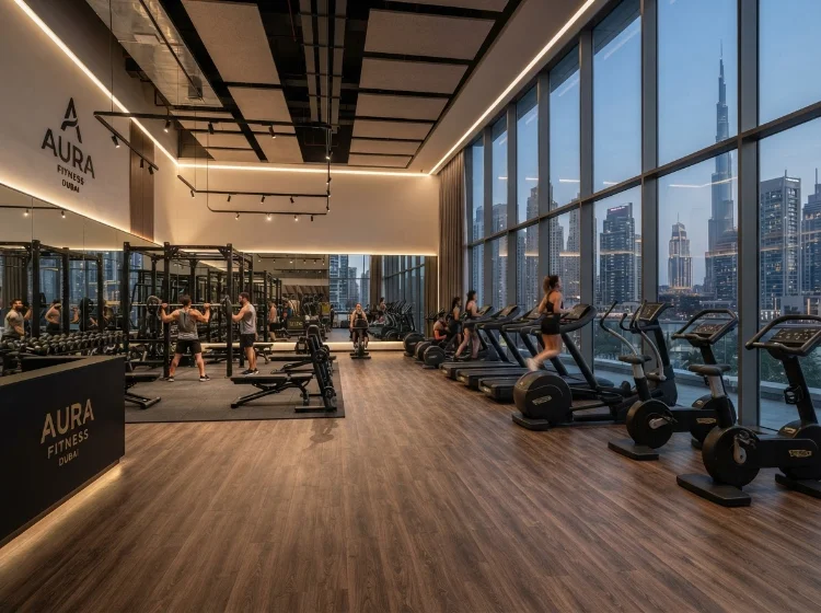 SPC flooring for gym dubai