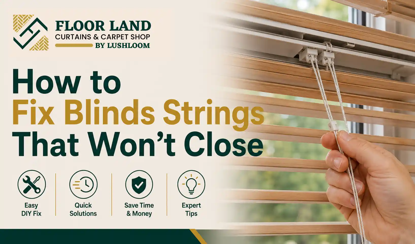 How to Fix Blinds Strings That Won't Close