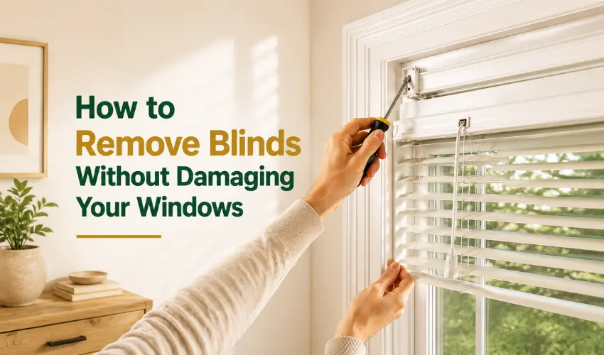 How to Remove Blinds Without Damaging Your Windows