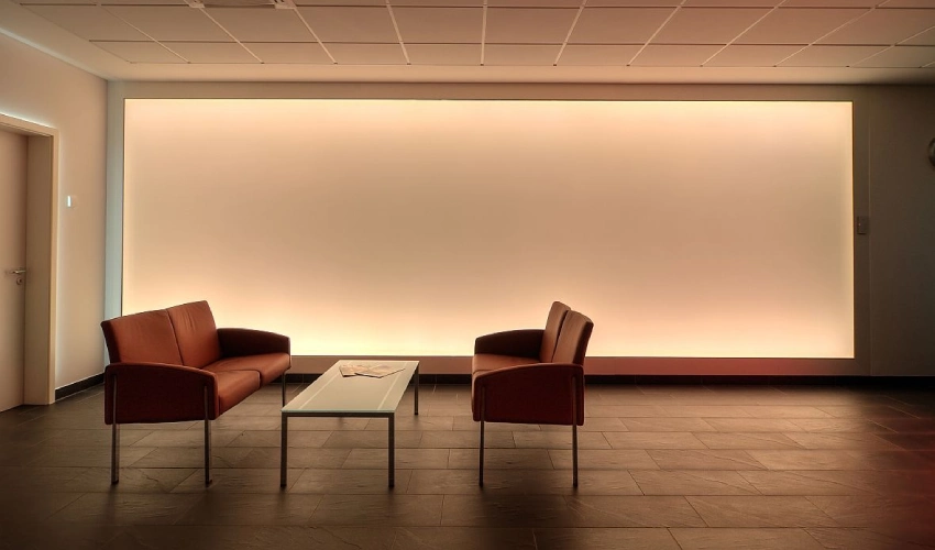 LED Wall Grazing Cove for Textured Feature Walls - Floor Land