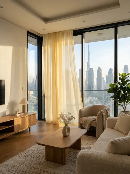 Light Yellow Sheer Curtain