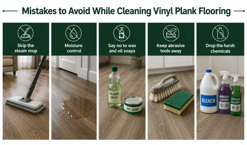 Mistakes to Avoid While Cleaning Vinyl Plank Flooring
