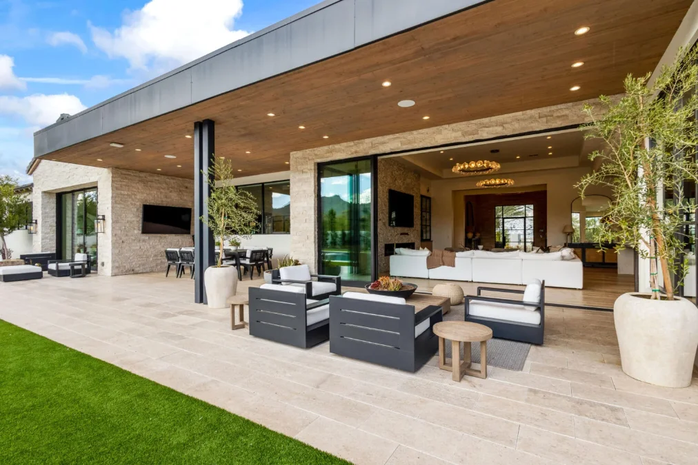 Outdoor wooden flooring for villa dubai