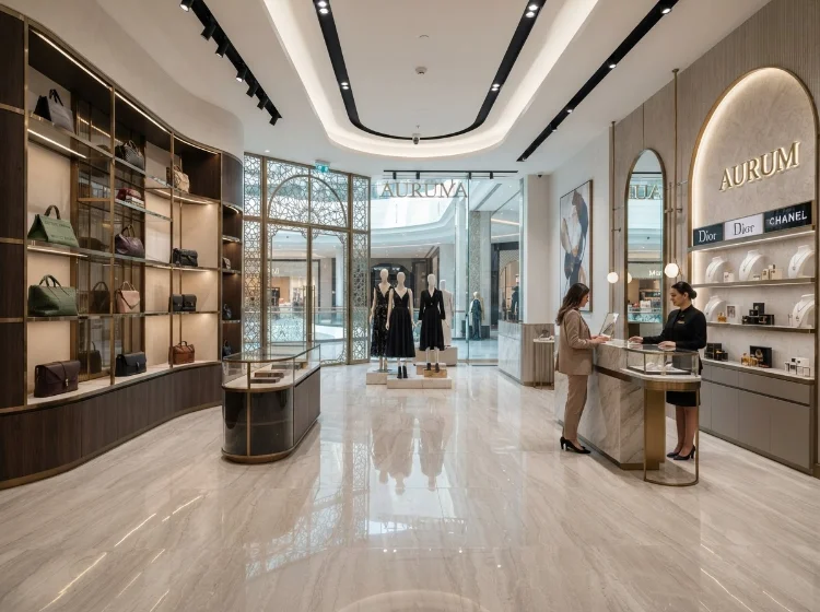 SPC flooring for retail store dubai