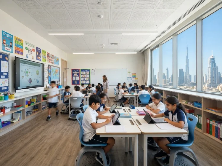 SPC flooring for school dubai