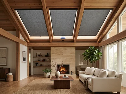 Solar-Powered Skylight Shades